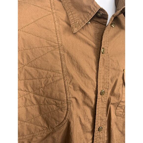 R&R Outdoors Hunting Shirt‎ Men Large Brown Padded Shoulder Short Sleeve - Picture 5 of 15